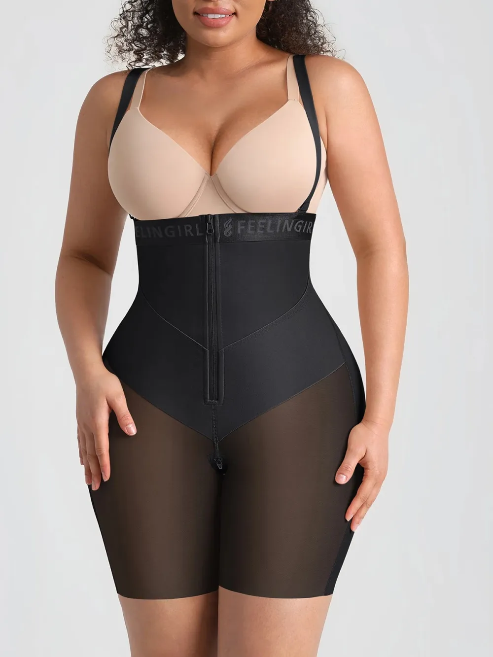 High Waist V Neck Shaping Shorts