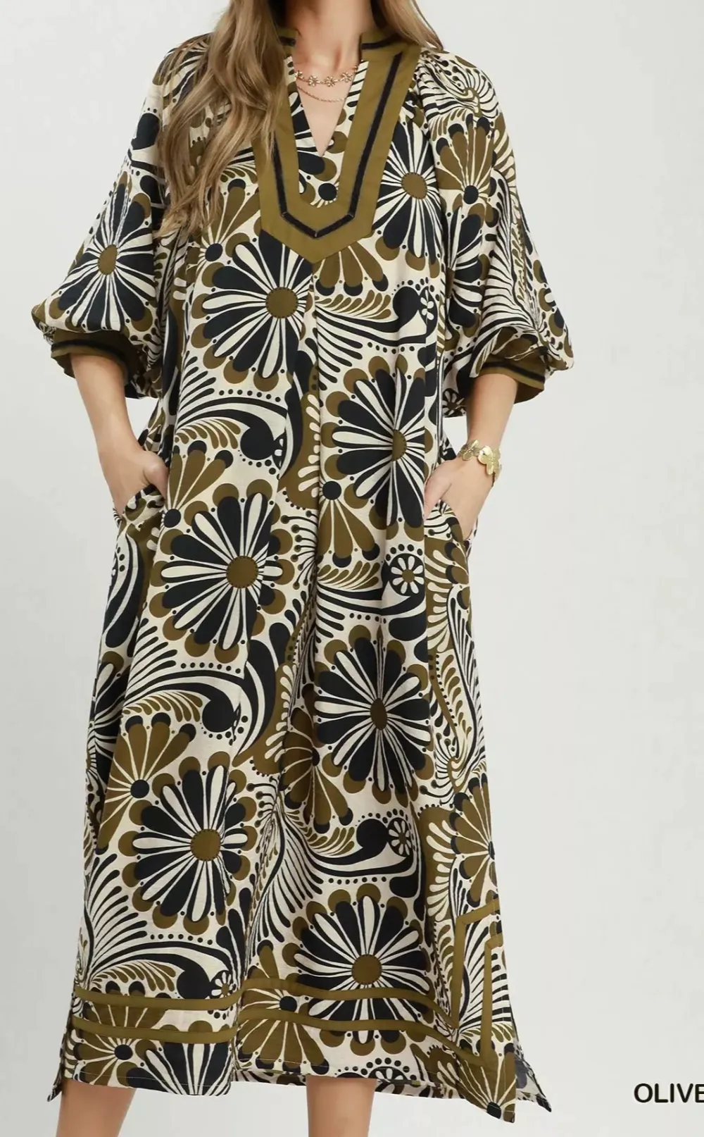 Abstract Abstract Midi Dress