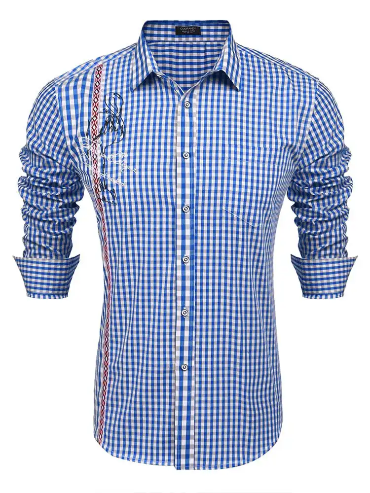 Casual Elegant Chequered Shirt Jeans