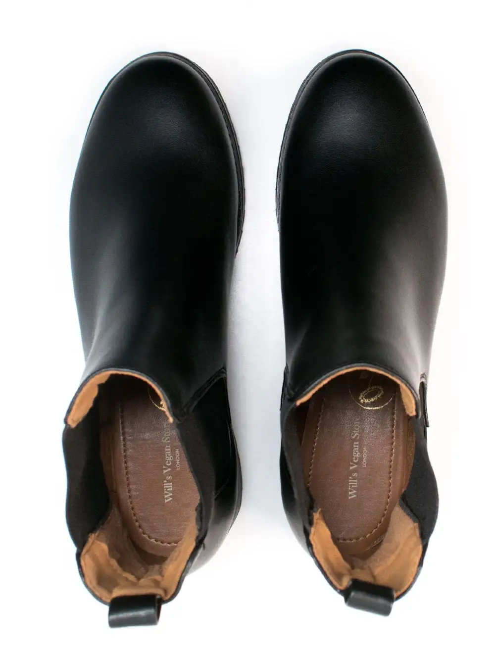 Women's Streamlined Casual Water Resistant Vegan Leather Chelsea Boots