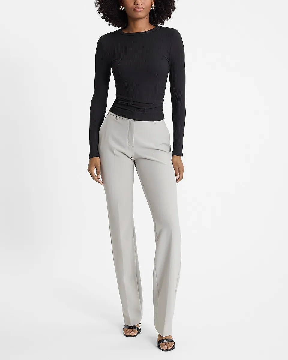 Mid Rise Bootcut Pant - Sterling Silver