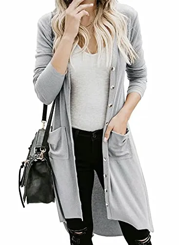 Womens2022FashionCasualOpenFrontPrintedCardigansSweatersThinCoatsJacketsOuterwear