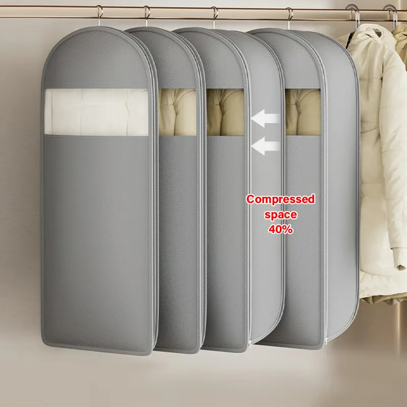 🏆Flash Sale⚡ 50K+ SOLD! Almost Gone-💥🔥2025 Space Saving Hanging Garment Bag with Self Compression Zipper,Best gifts