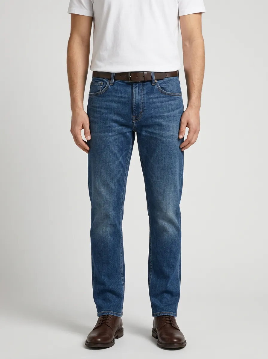 Faded Straight Jeans