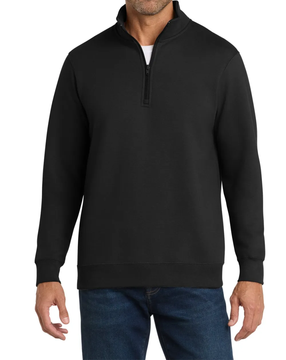 Fleece Quarter-Zip Pullover Sweatshirt