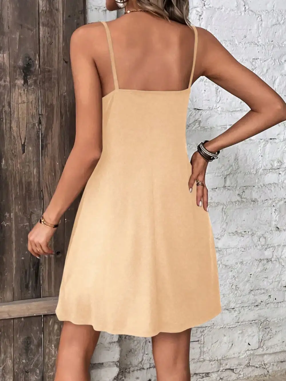 Mini Button Front Dress