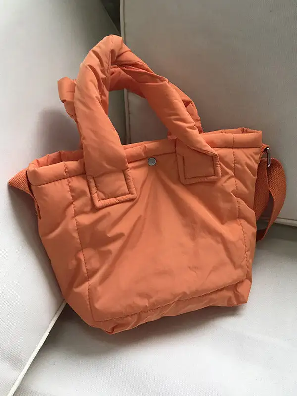 Simple Casual Padded Handbag