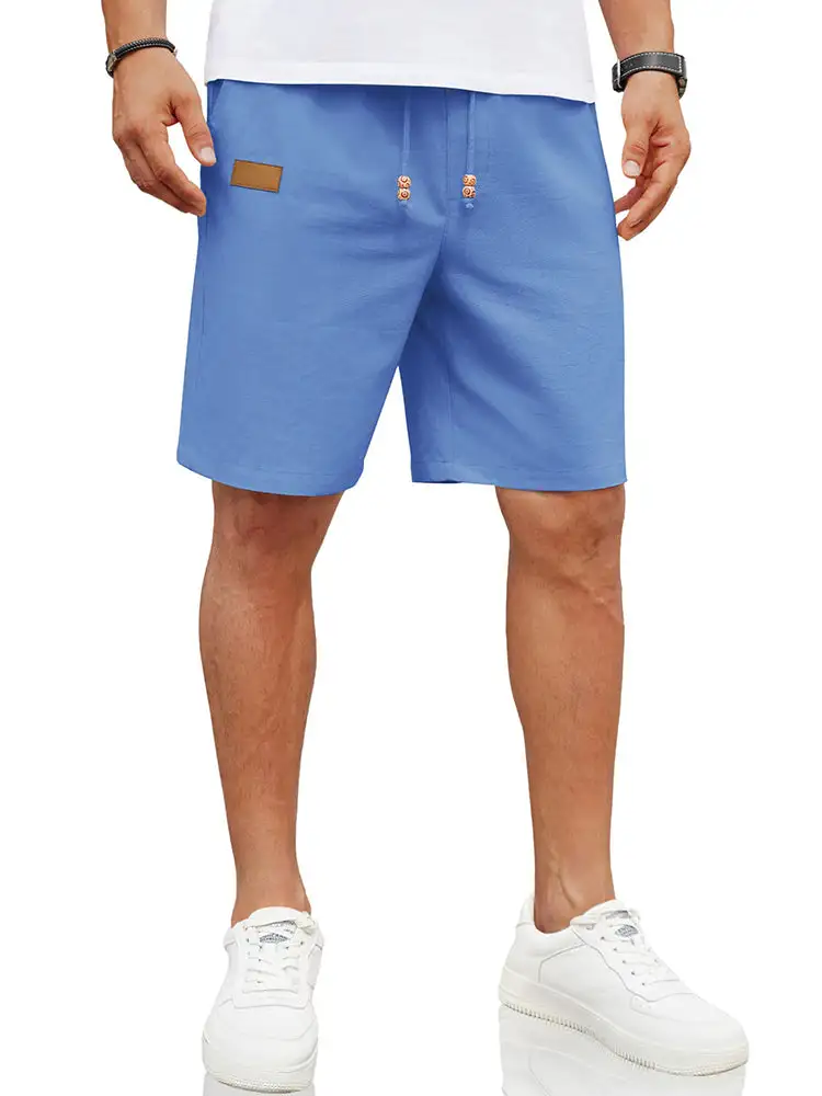 Men's Casual Linen Blend Casual Shorts