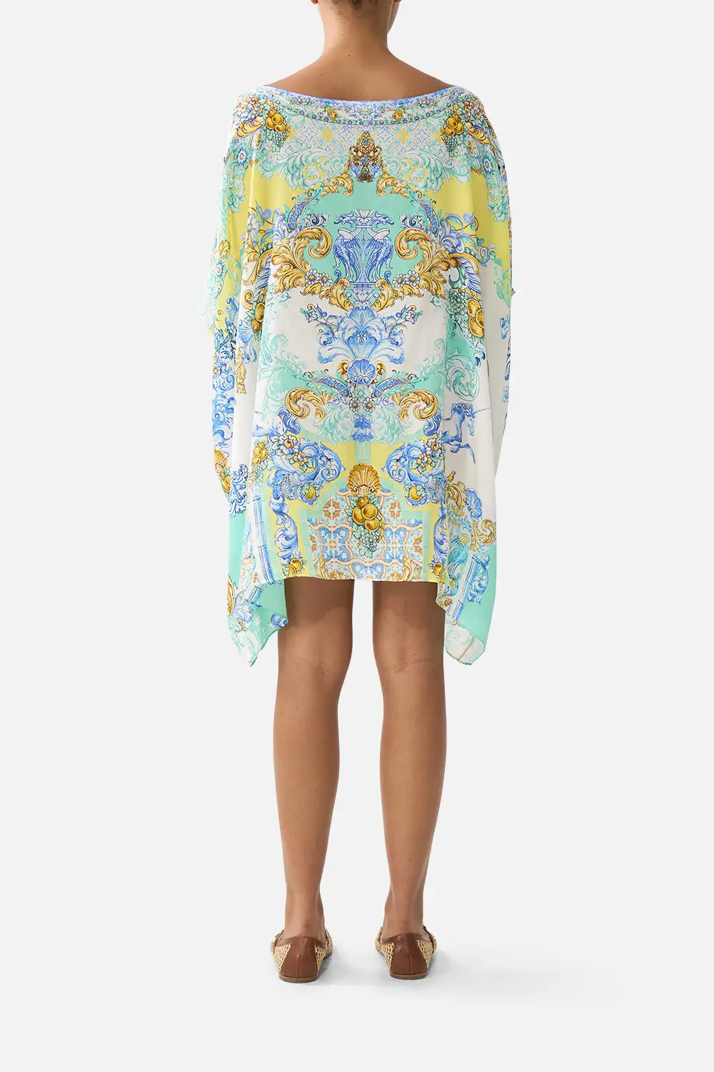 Short Round Neck Kaftan