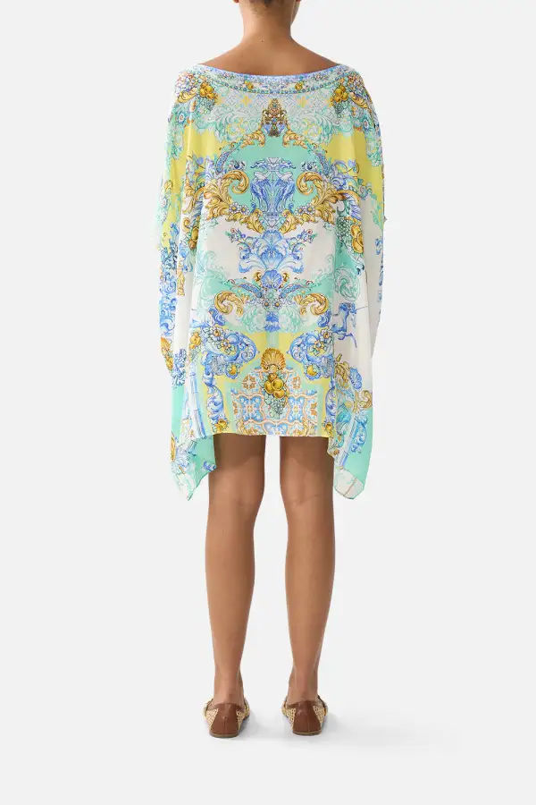 Short Round Neck Kaftan