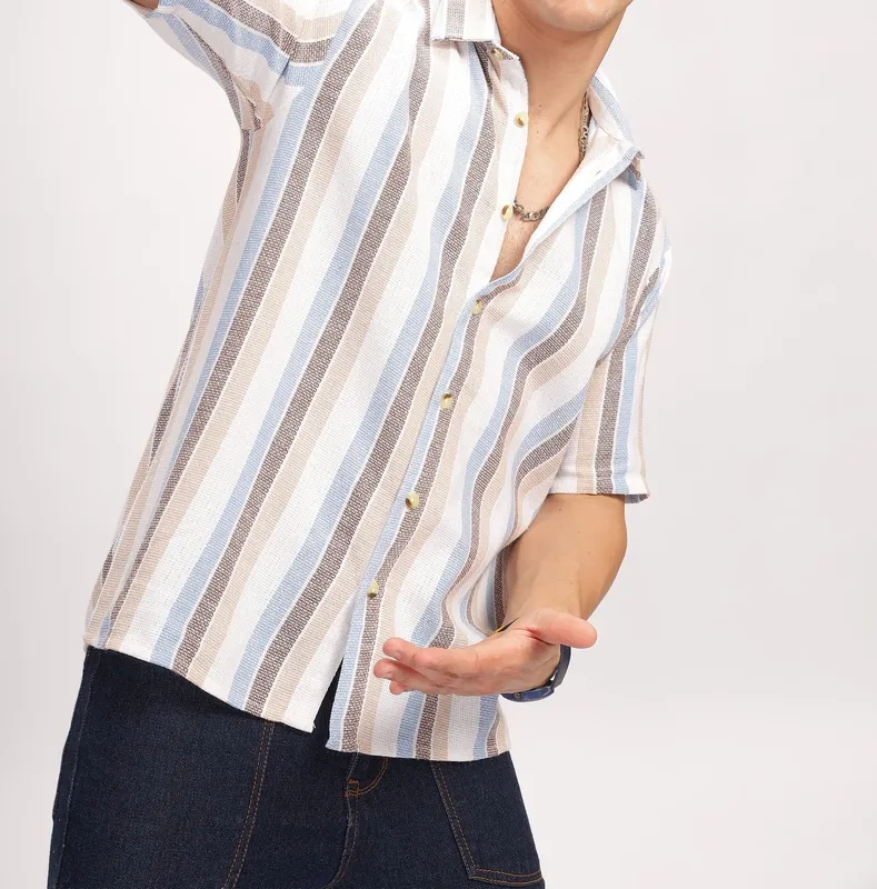 Multicolor Striped Casual Shirt