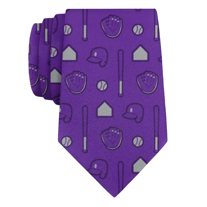Baseball Pattern Necktie