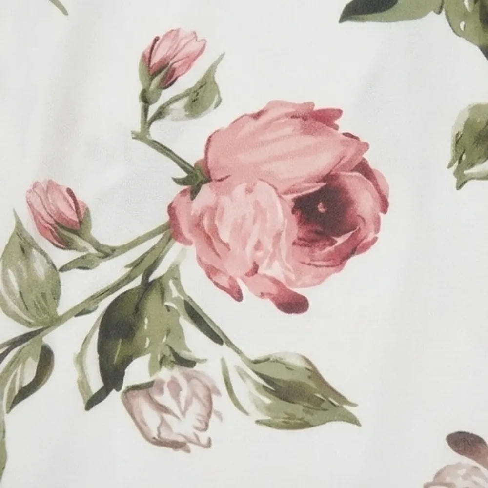 Floral Chiffon Midi Dress