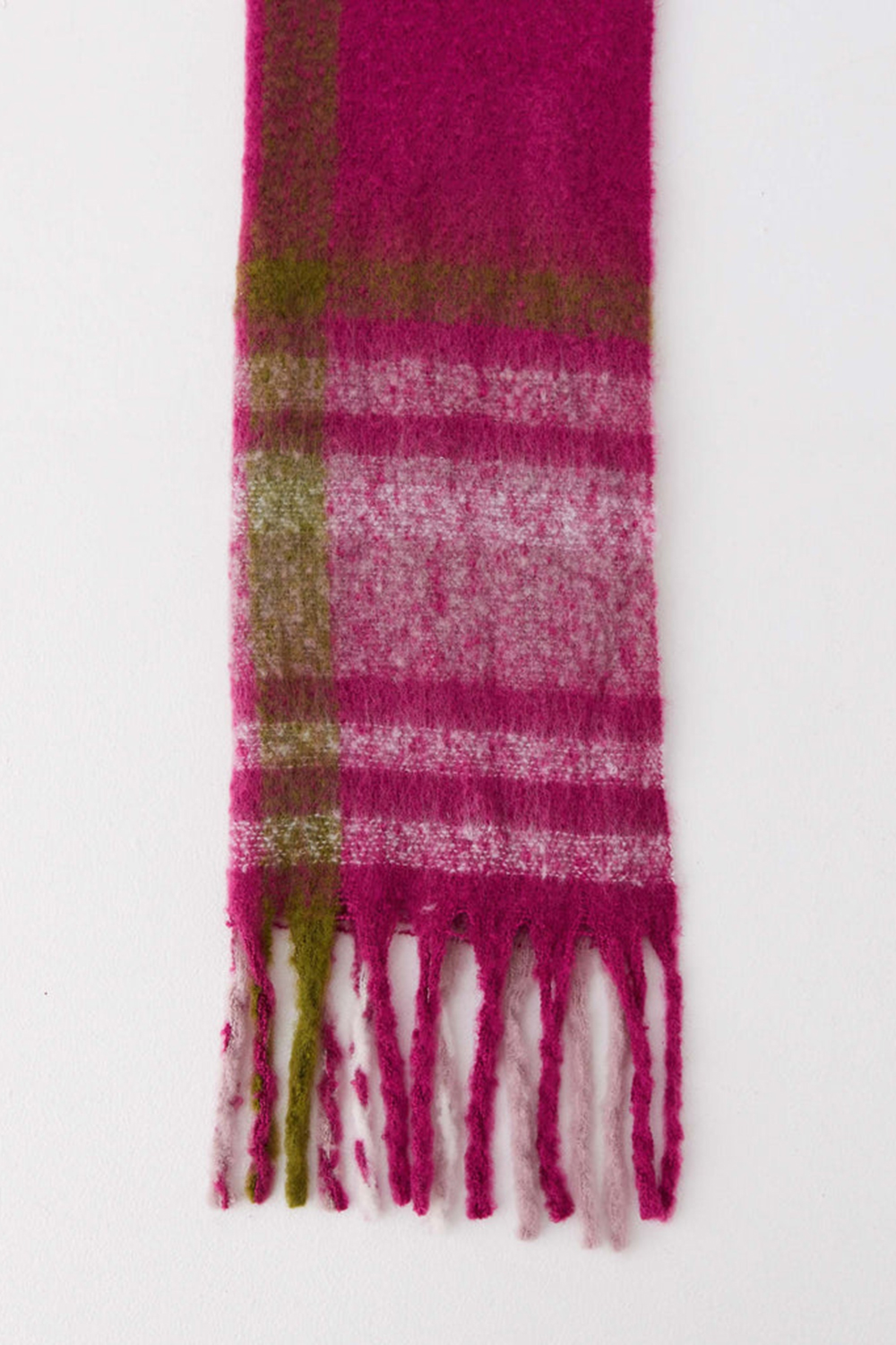 Pink Rainier Plaid Scarf