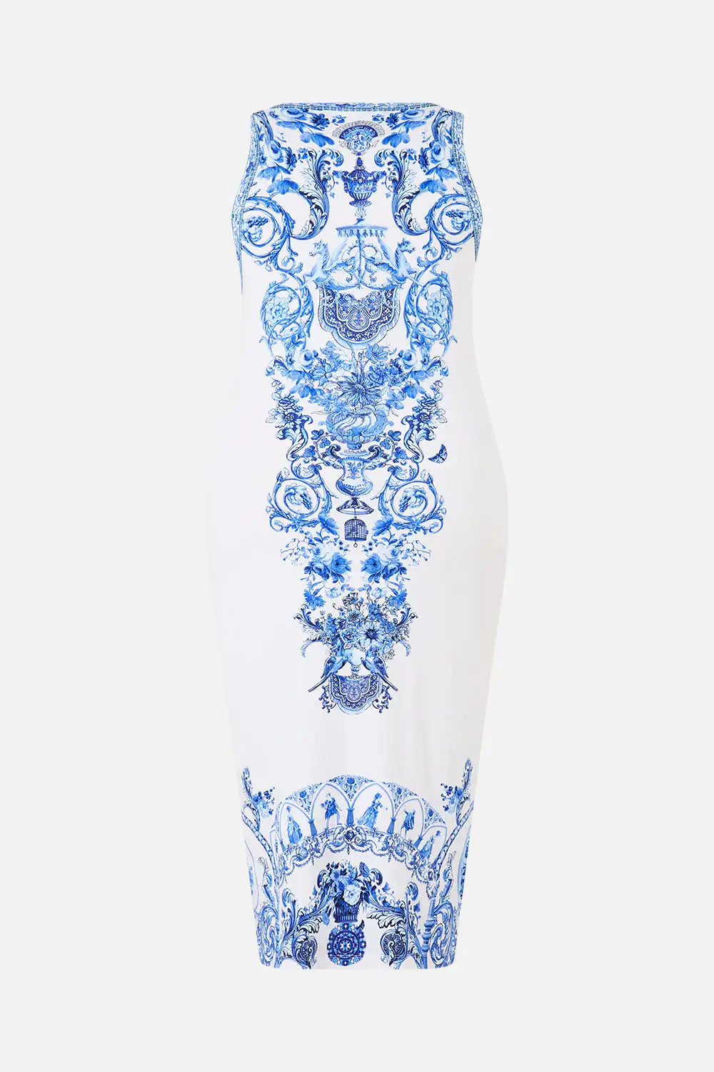 Printed Jersey Tank Dress