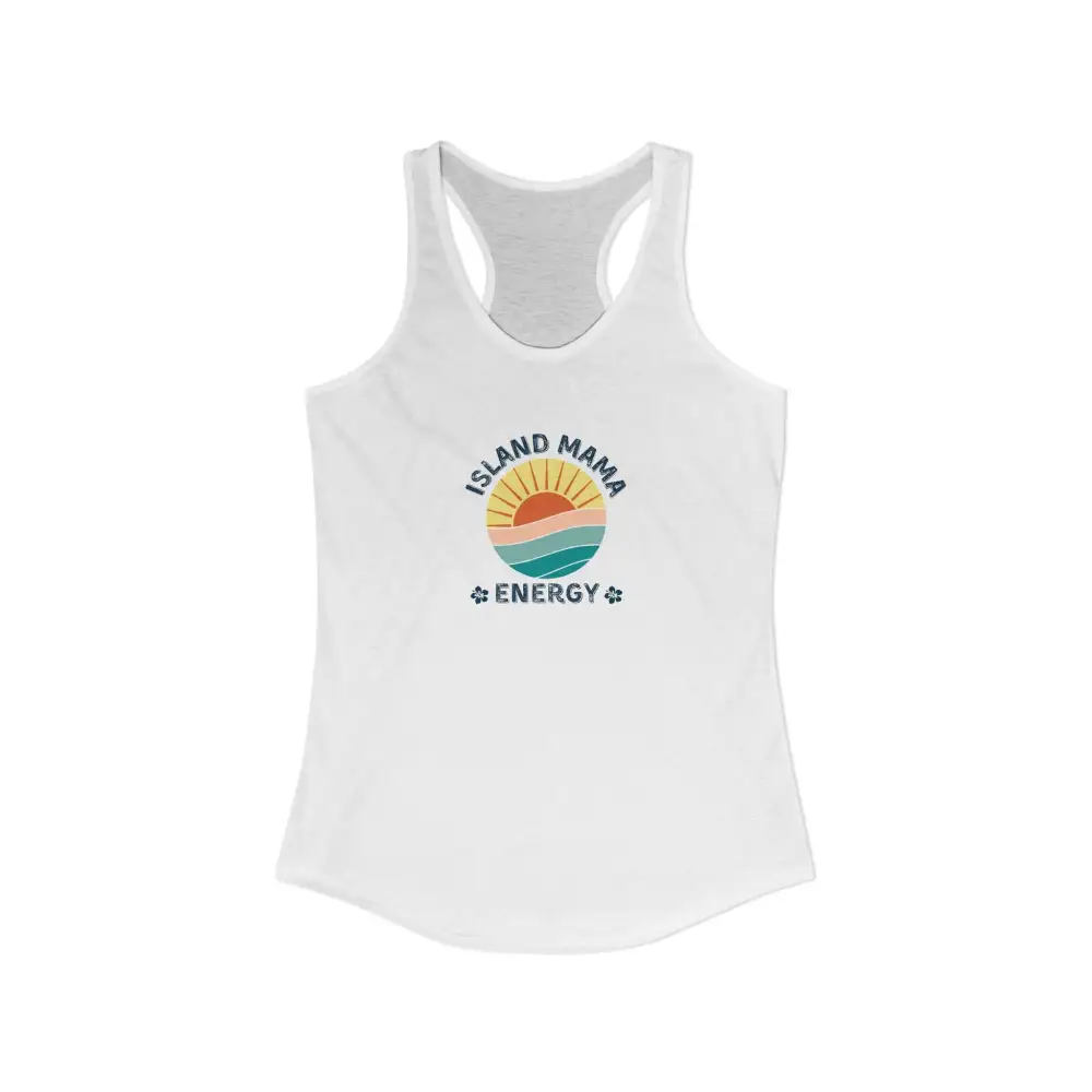 Island Mom Graphic Racerback Tank
