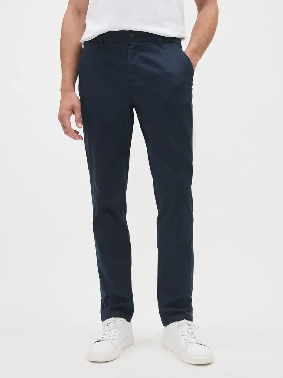 Navy Commuting Style Mid-Wais Pant