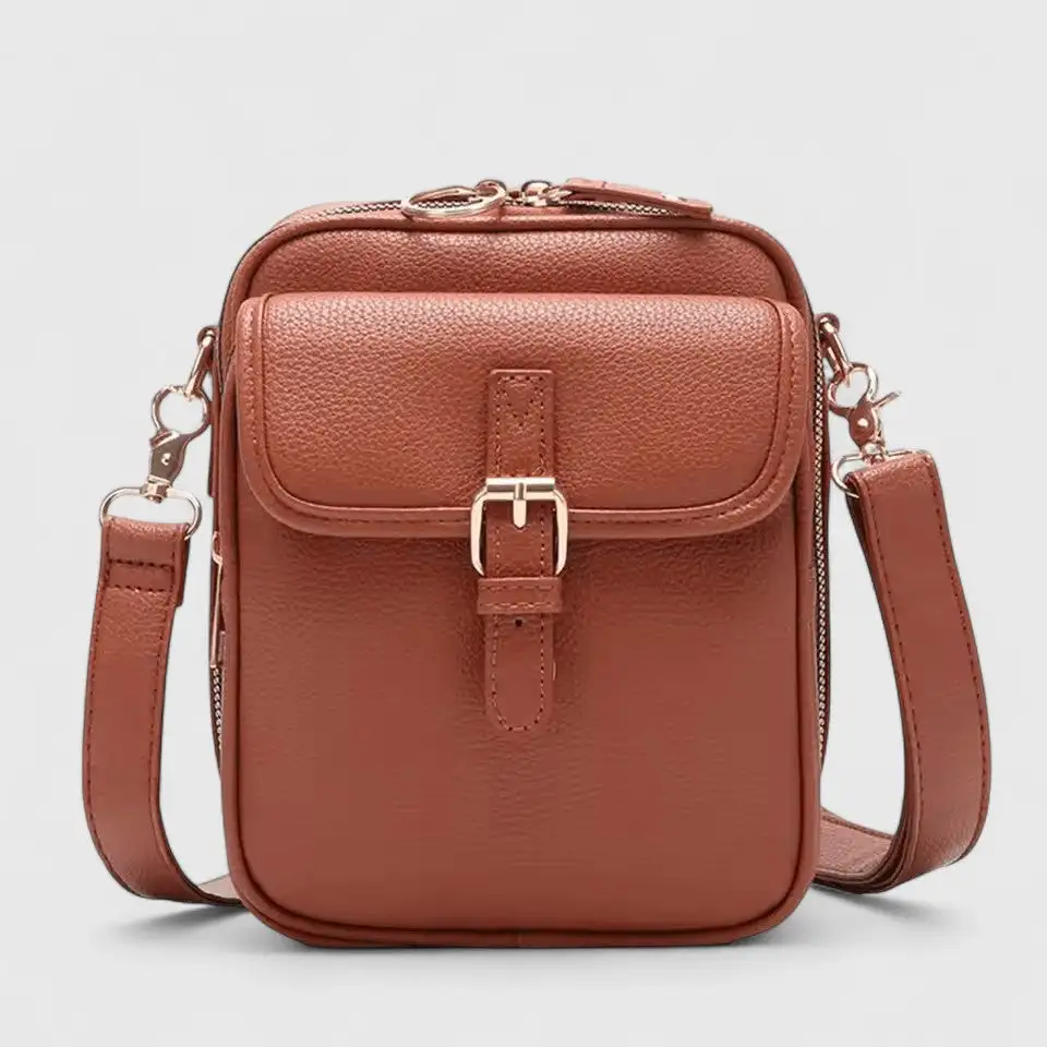 Woven Leather Crossbody Bag