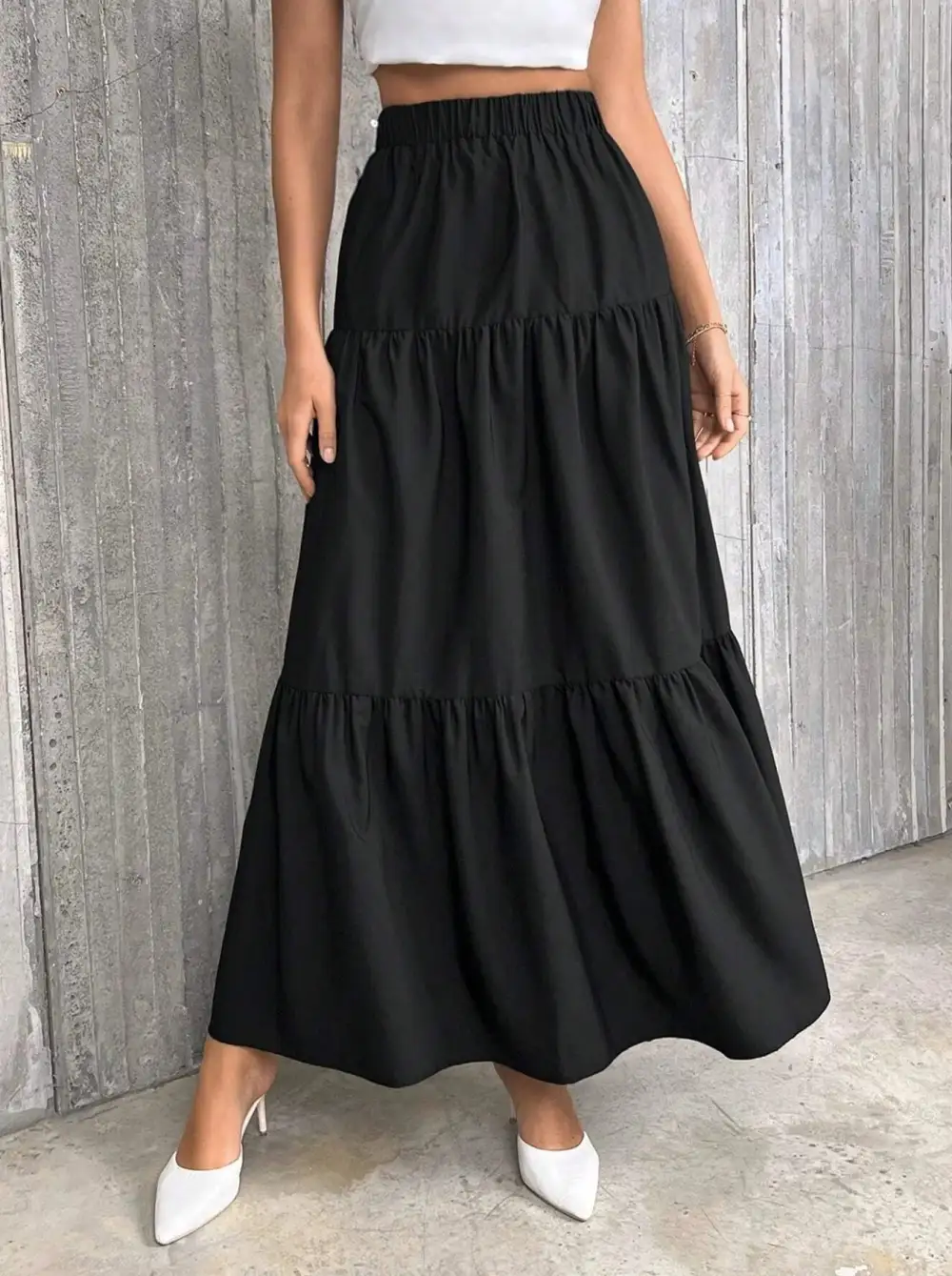 Simple High Waist Mini Skirt