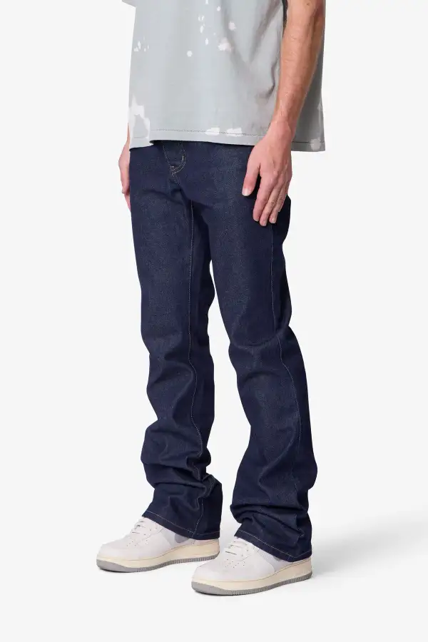 Raw Finish Bootcut Jeans