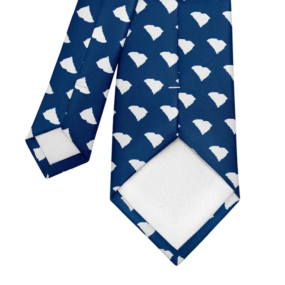 Timeless Outline Emblem Style Necktie
