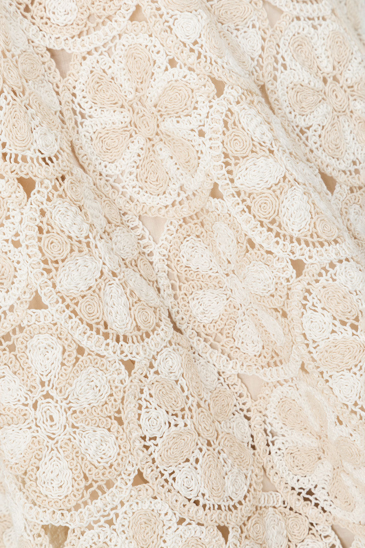 Crochet Square Neck Maxi Dress