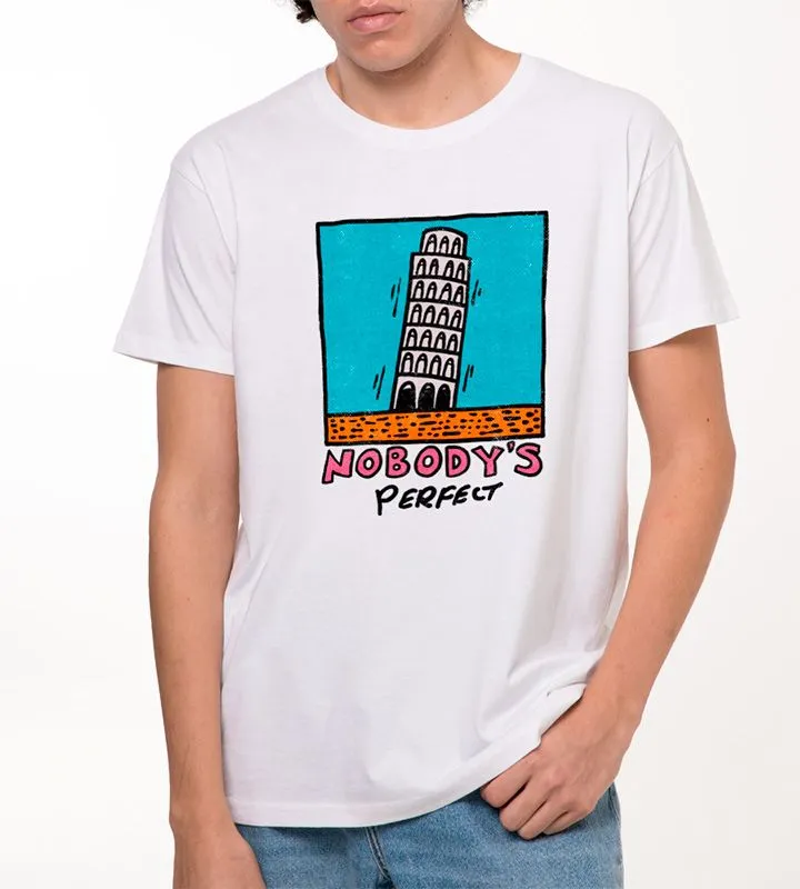 Nobodys Perfect Graphic White T-Shirt