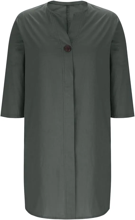 11 PACK Women'S Solid Color Casual Cotton And Linen Dress