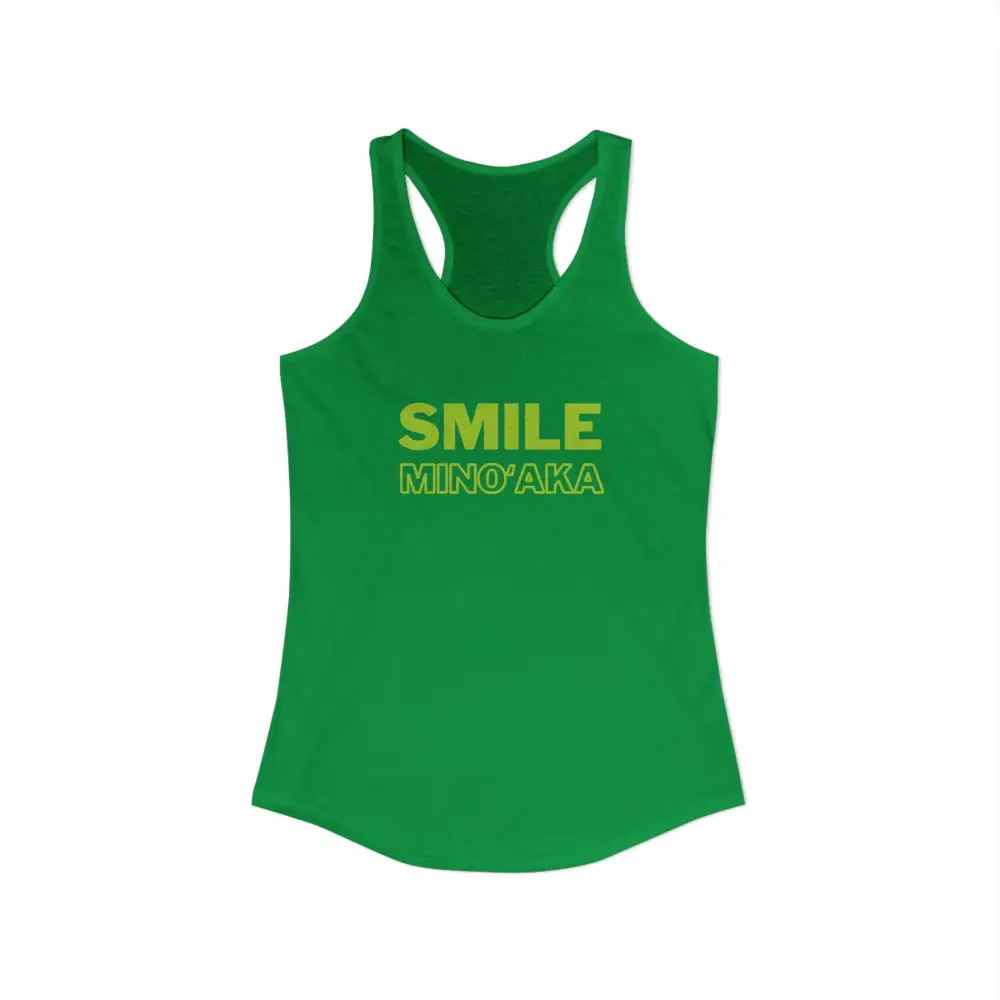 Smile Wordmark Racerback Tank