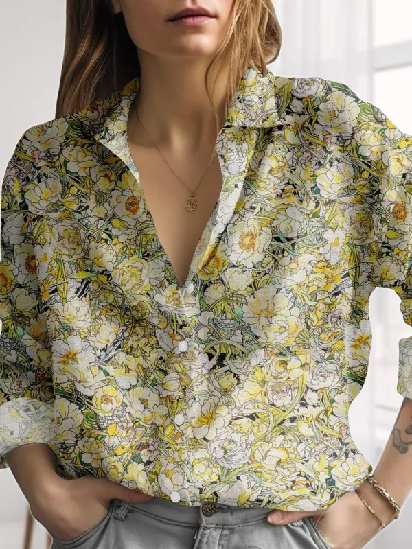 Floral Button Up Shirt