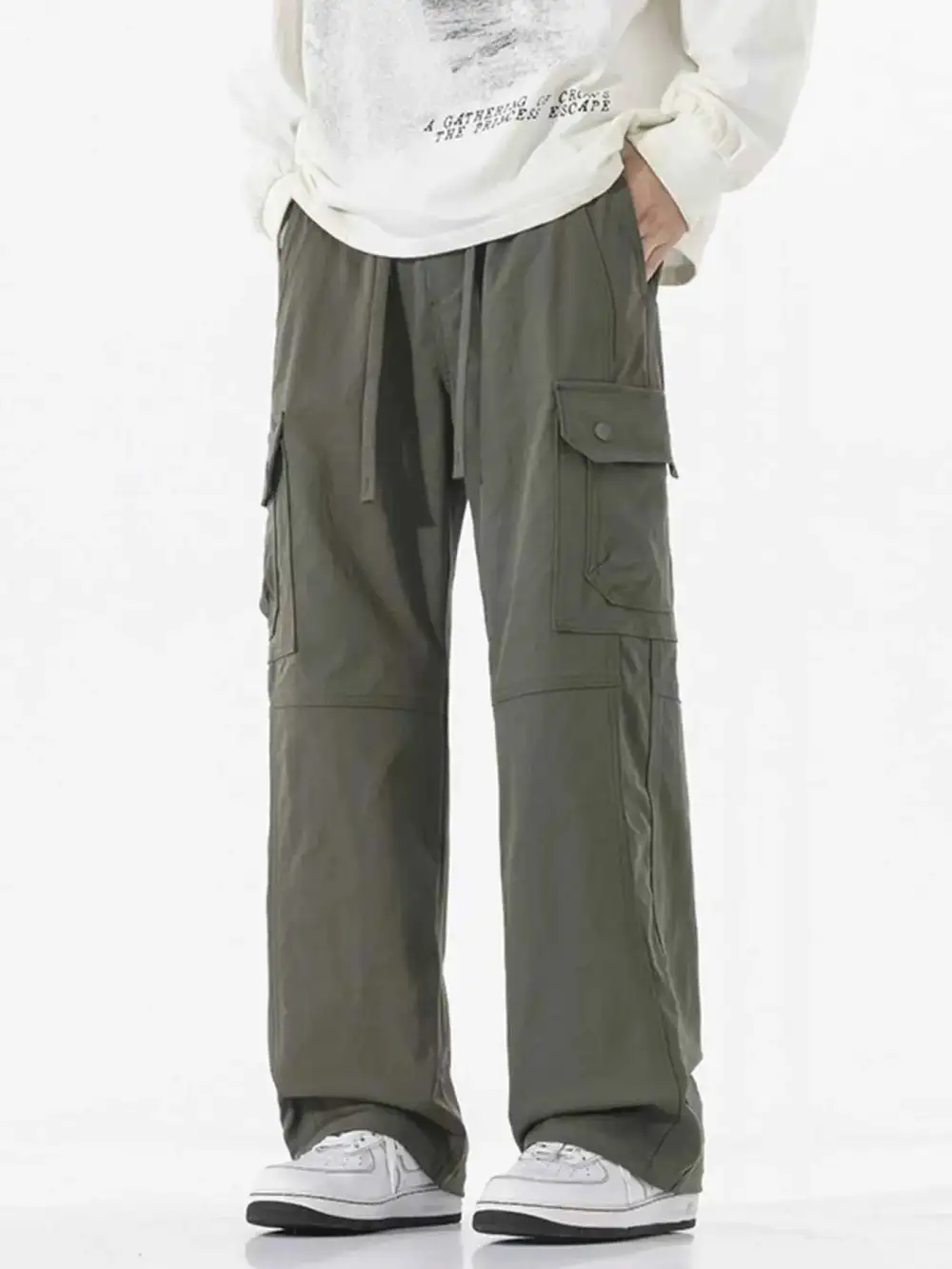 Multi-Pocket Cargo Utility Pants