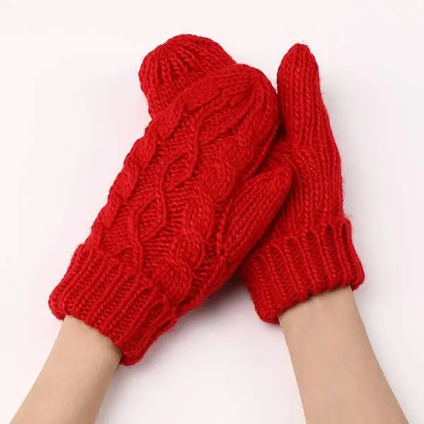 Women'S Handbag Warm Woolen Gloves 49808755C