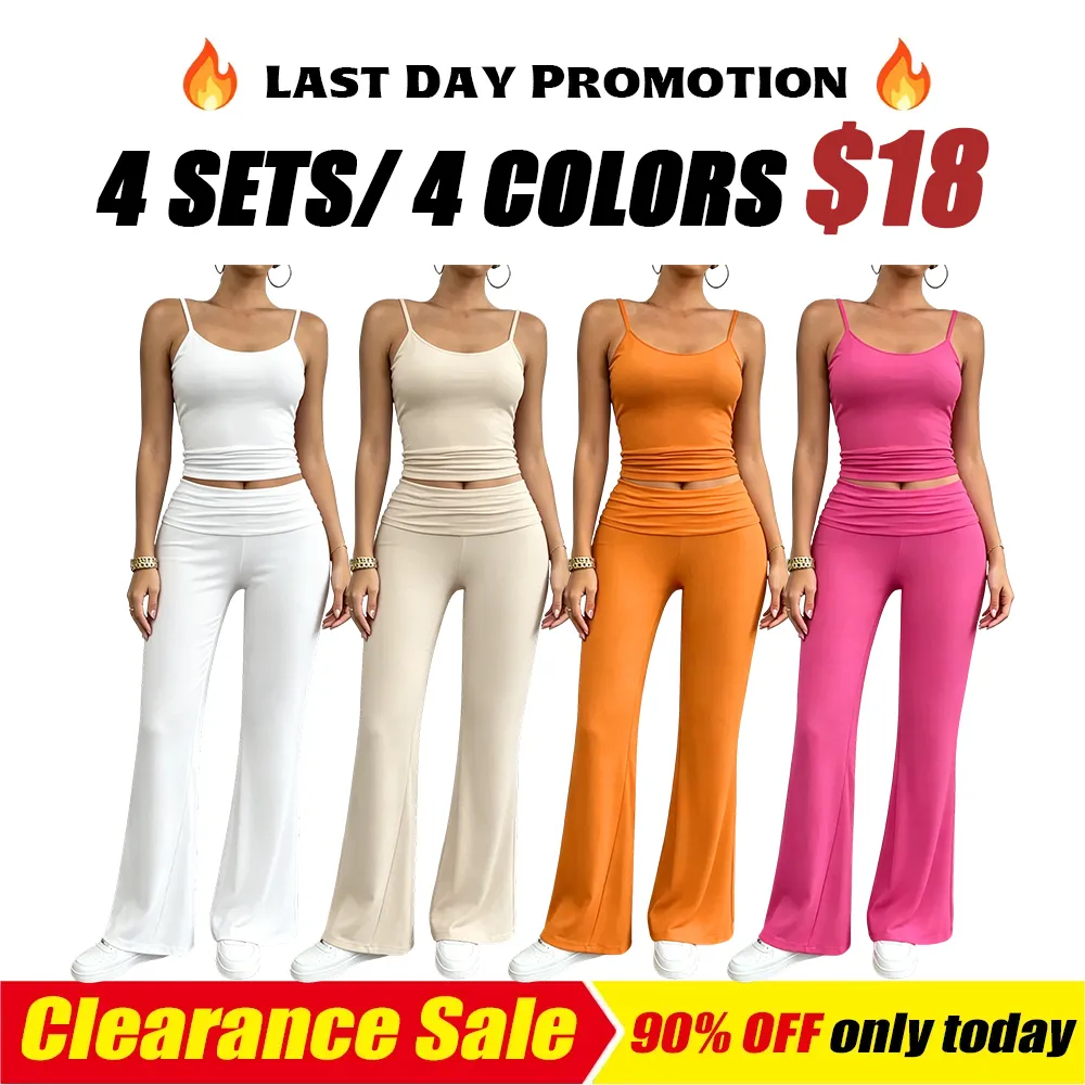 Women's two-piece set: strapless cropped top and trousers