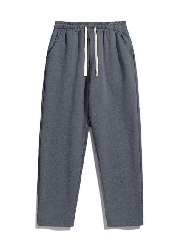 Men’s Regular Fit Solid Drawstring Waist Sweatpants