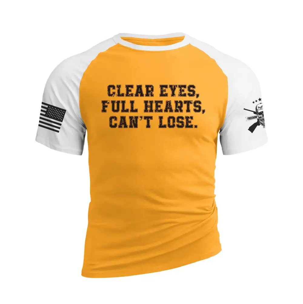 CLEAR EYES FULL HEARTS CAN'T LOSE RAGLAN GRAPHIC TEE
