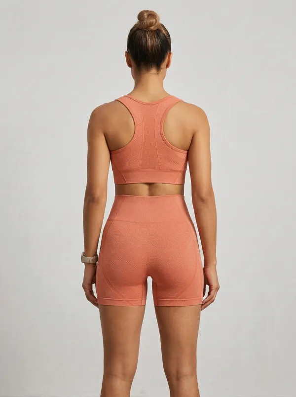 Women's Geometric Tank Tank and Shorts Active Set