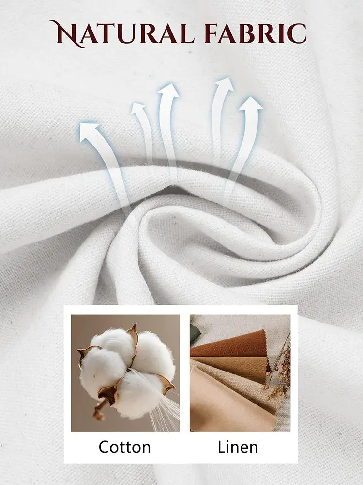 Comfort Lightweight Cotton Linen Drawstring Pants