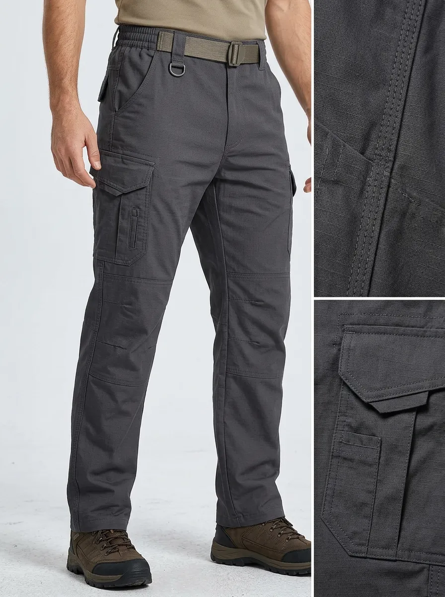 Men's Reinforced-Knee Tactical Trousers