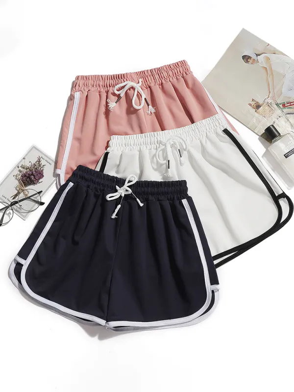 Sports Three Quarter Yoga Loose Pants Shorts