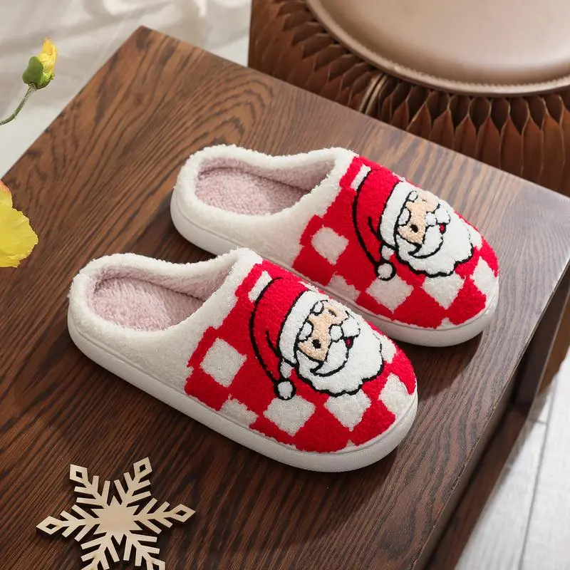 🏷️ 🎅 Holiday Special – 40% OFF! 🎁 Women & Men Christmas Slippers – Memory Foam Warm House Shoes  Cozy • Fuzzy • Festive • Indoor & Outdoor Comfort