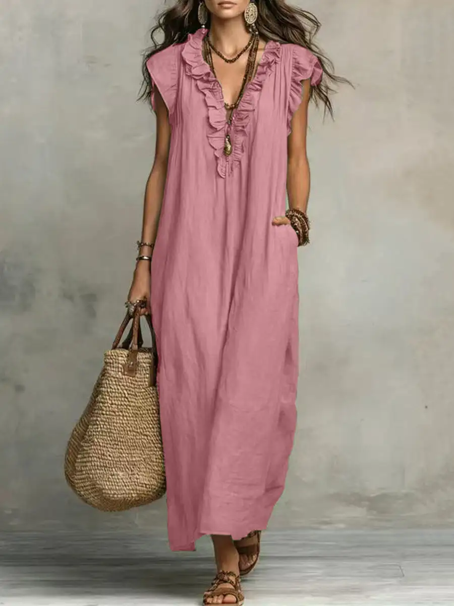 Loose Neck Maxi Dress