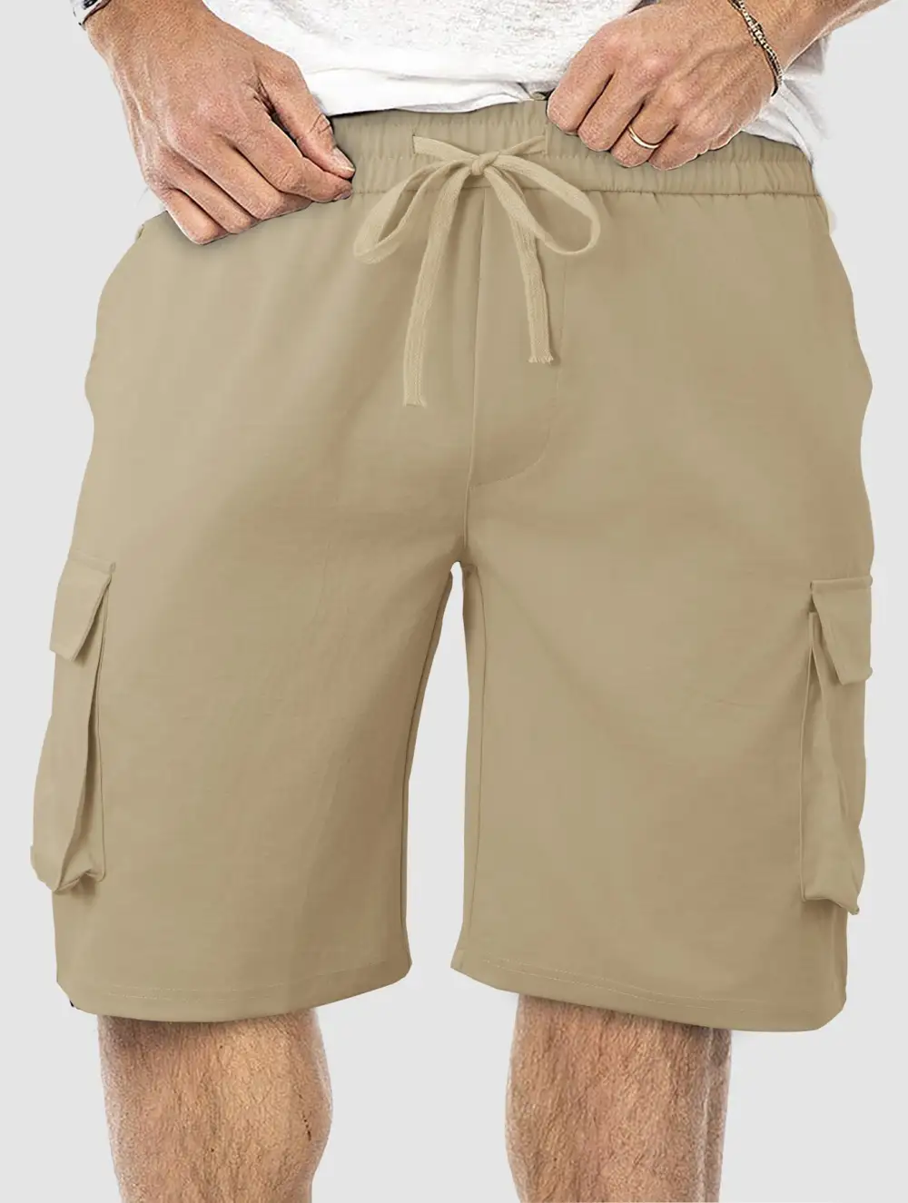 Men's Comfortable Multi Pocket Cargo Shorts for Travel and Leisure