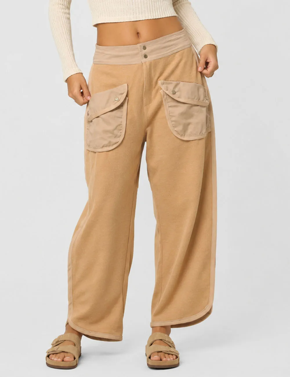 Pockets Pants Wide Leg Sweatpants