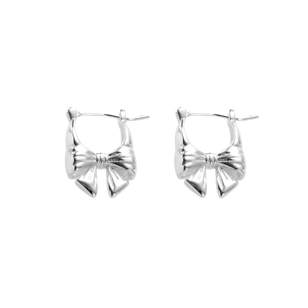 Elegant Ribbon Drop Earrings