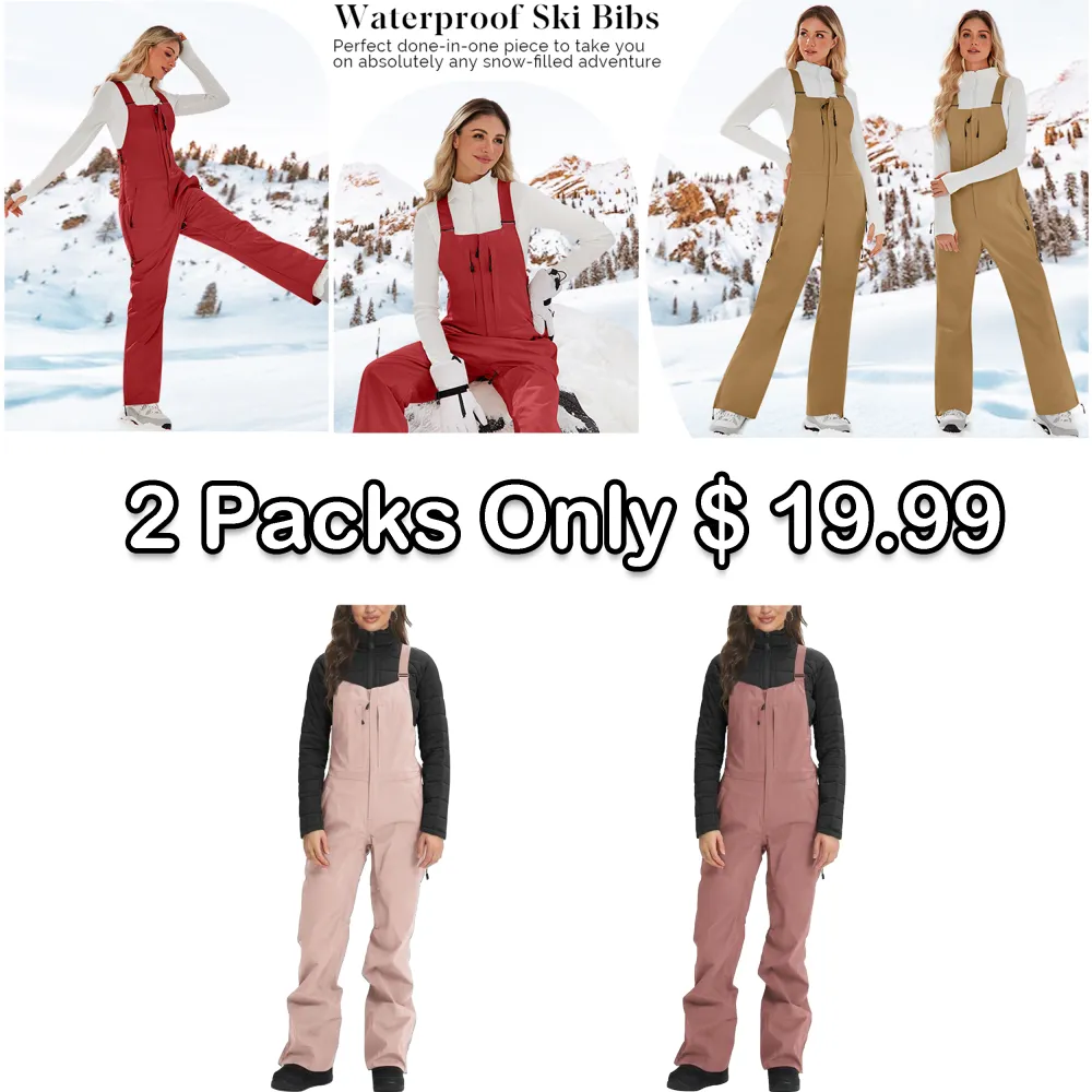🔥❄️ Women’s Snow Bibs – Insulated, Waterproof & Ready for Winter Adventure | Winter Sale – Up to 50% OFF!