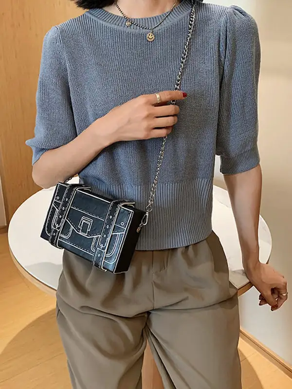 Original Stylish Cartoon Printed Contrast Bag