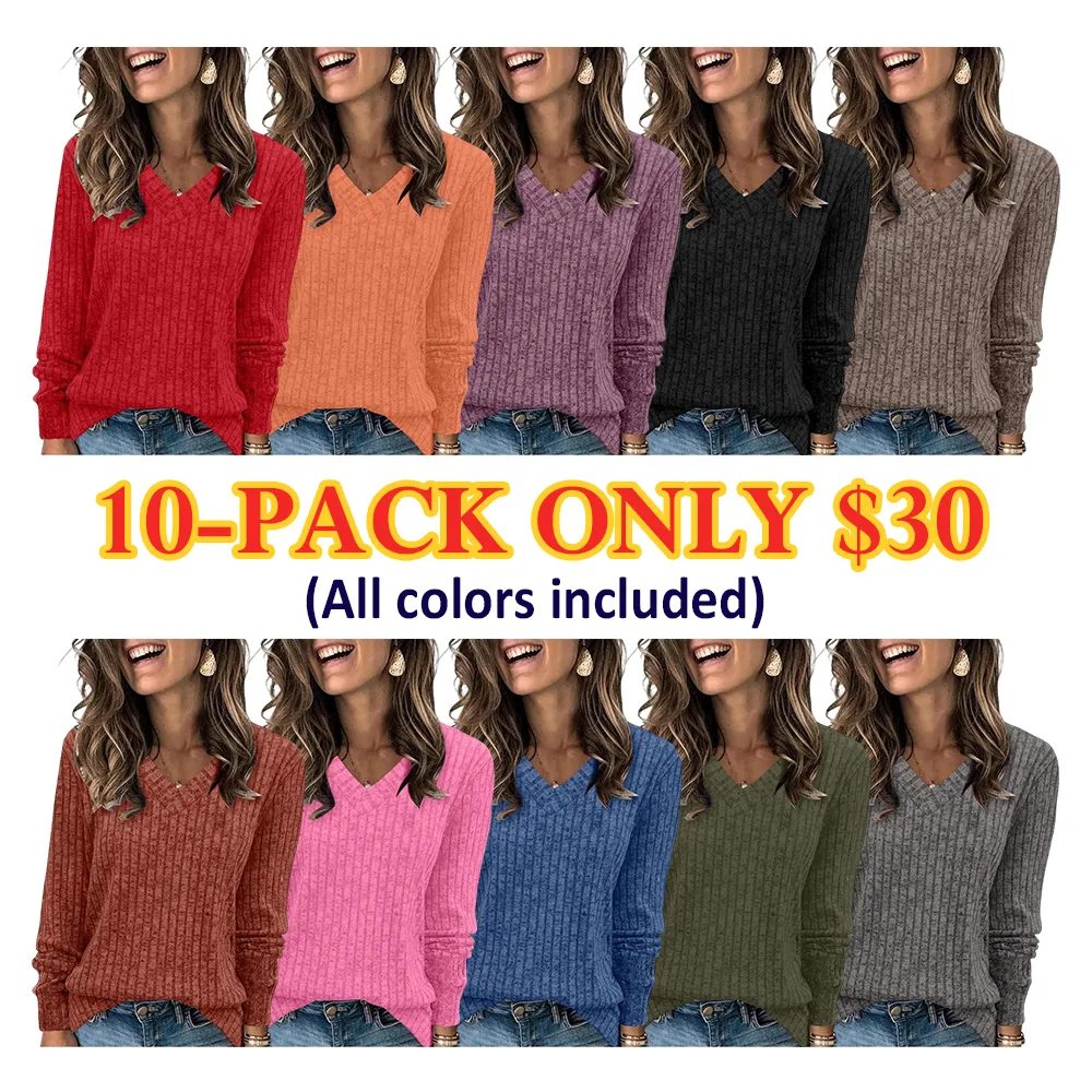 Women Casual Fall Tops Lightweight Tunic Sweaters