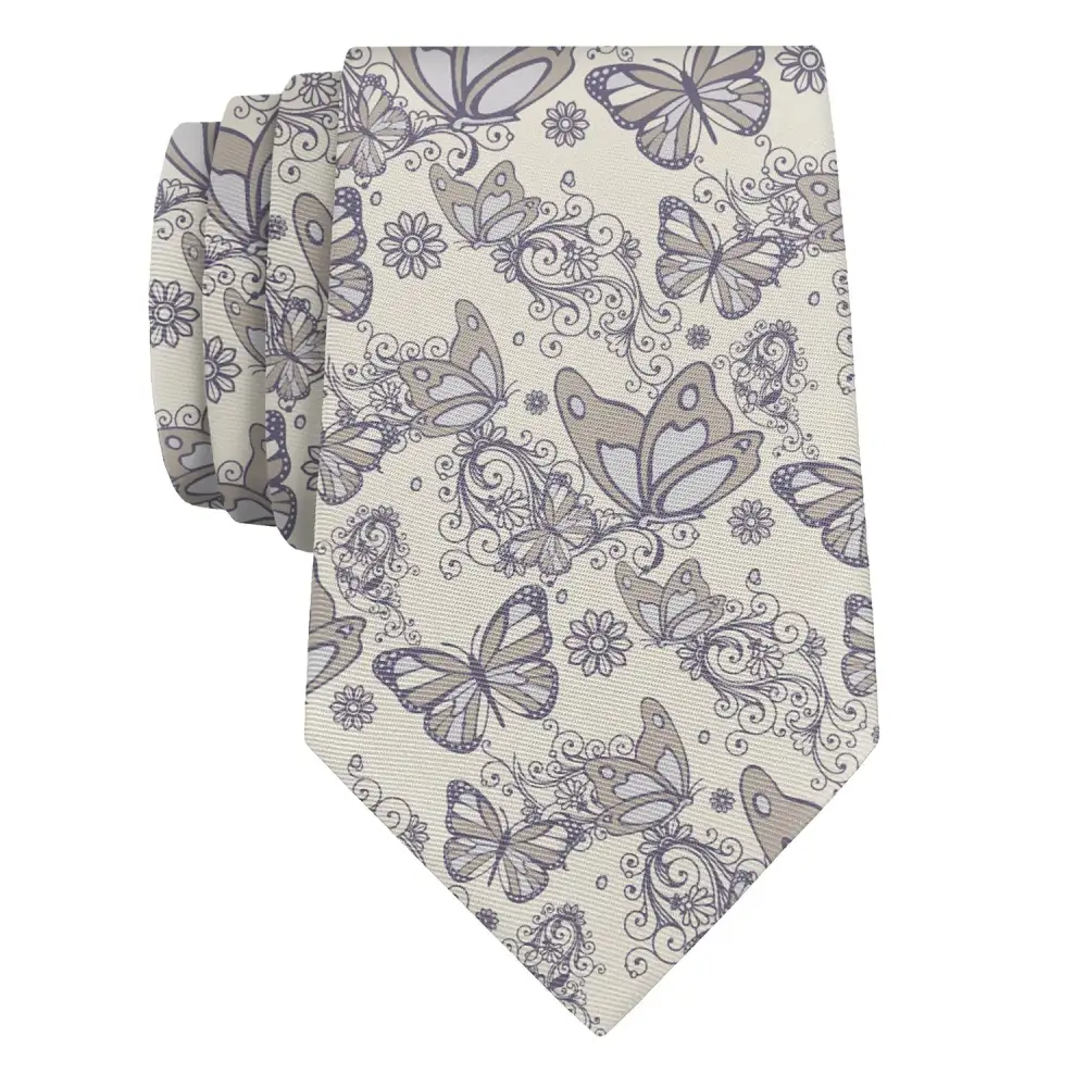 Butterfly Pattern Necktie