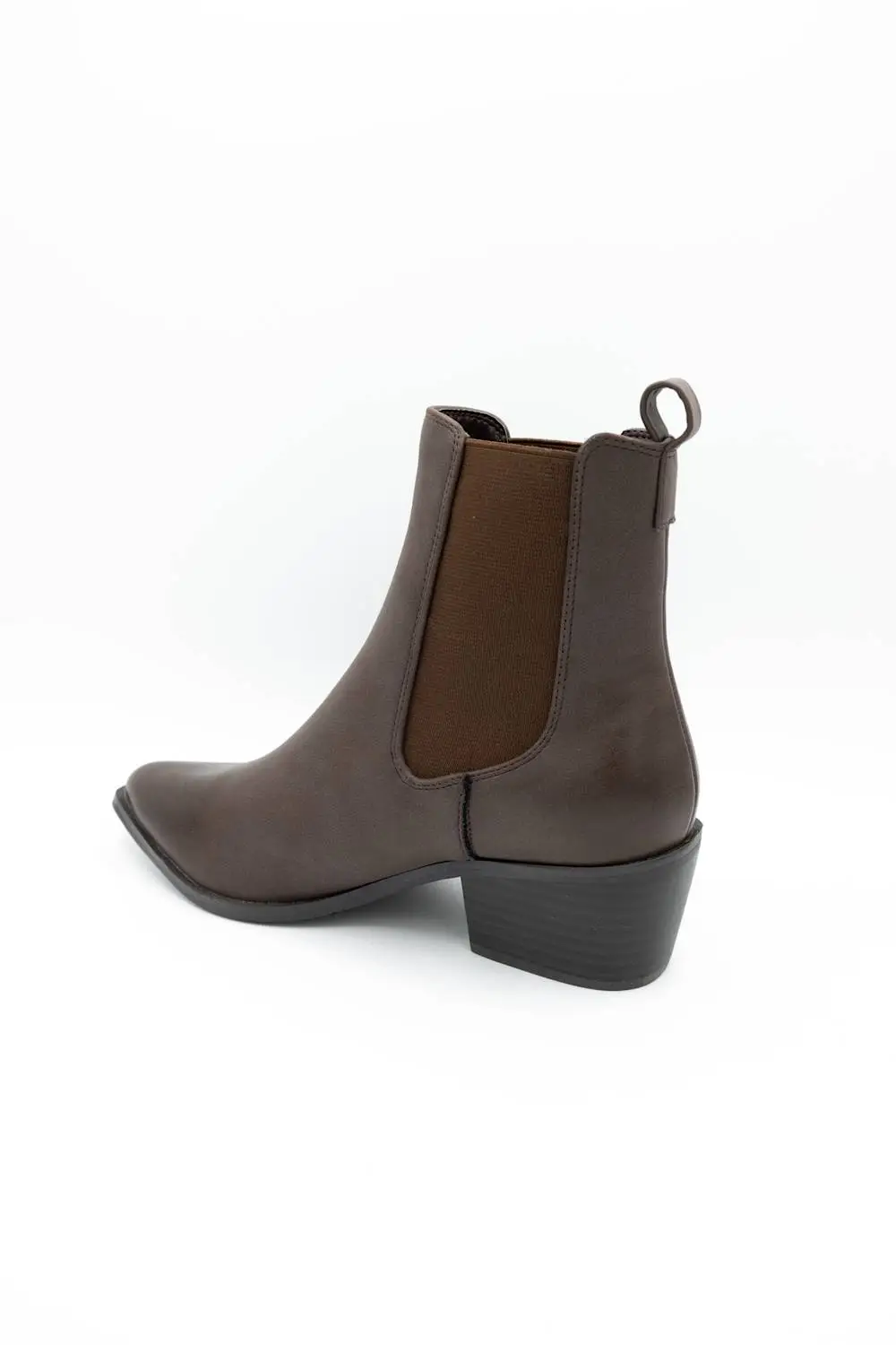 Classic Chelsea Leather Pointed Toe Ankle Bootie