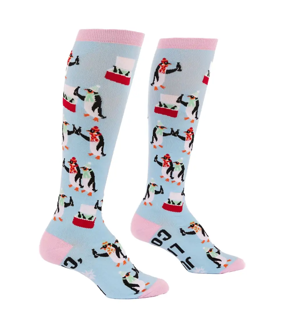 Statement Playful Graphic Knee-High Socks